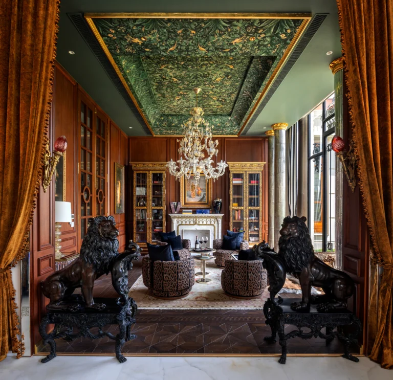 This 25,000 sqft house in New Delhi could easily masquerade as an art gallery with works by MF Husain, Ravinder Reddy and Hemen Mazumdar dotting the space