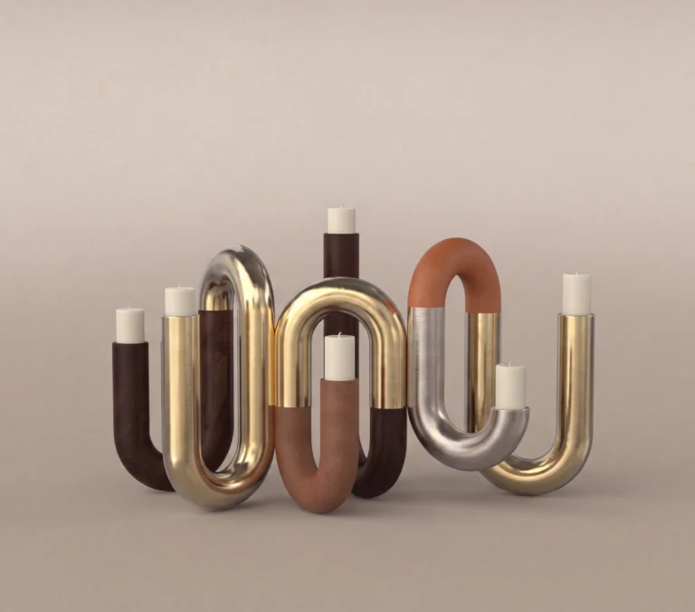 THE SCULPTURAL PILLAR CANDLE HOLDER