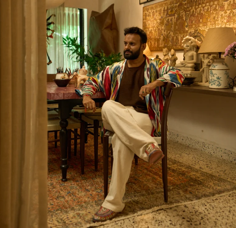 Interior designer Kavan Shah’s eclectic, maximalist home cum studio in Mumbai is informed by his early years bringing together art, history, material and space