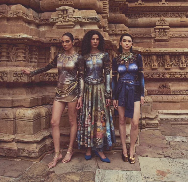 Tarun Tahiliani and Anjolie Ela Menon unveil a capsule collection reworking her paintings into wearable form