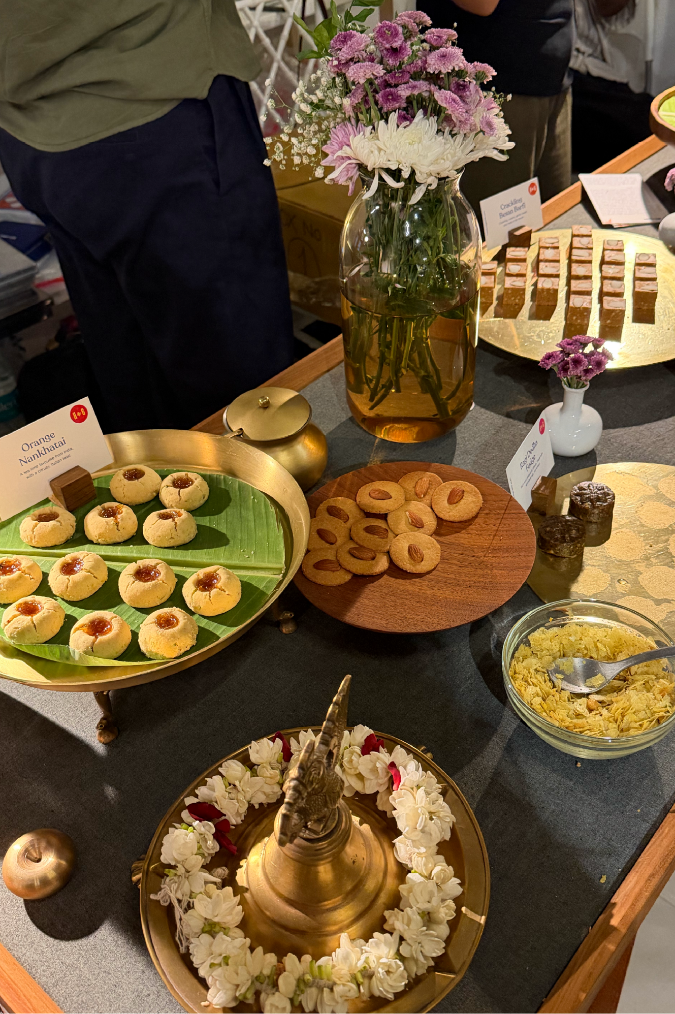Colourful sweets displayed on a tasting table at SALT by Goya